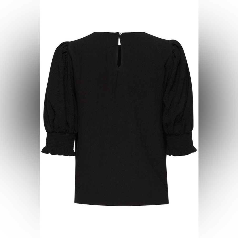 ICHI BLOUSE‎ SHORT office basic SLEEVE scandi sim… - image 5